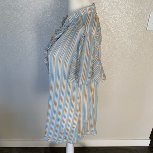 NWT Bohme striped sheer top size Large - Picture 6 of 7